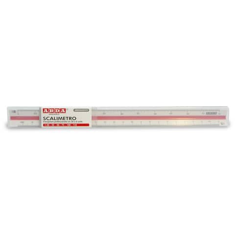 Scalimetro 30 cm Arda uso arredamento 1:20 - 25 - 50 - 75 - 100 - 125 - 110